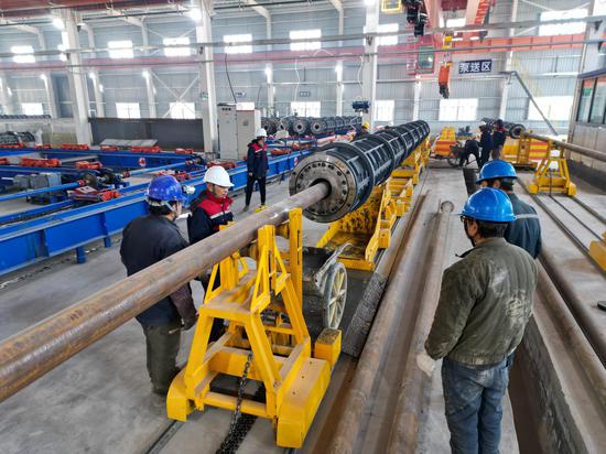 冠础建材年产PHC管桩300万延米生产项目进入试运行阶段